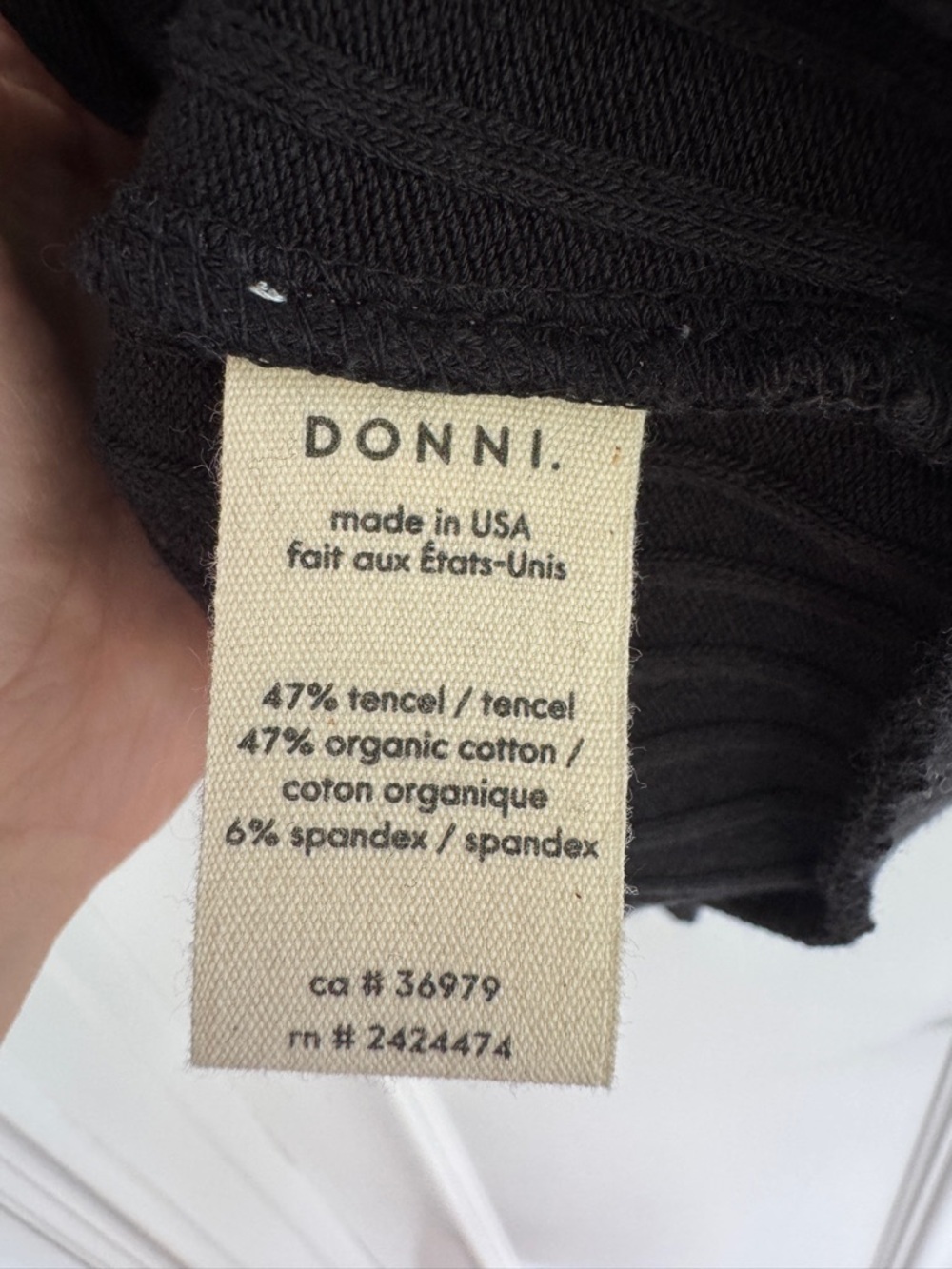 Donni The Sweater Rib Shell Size Small - Picture 7 of 8